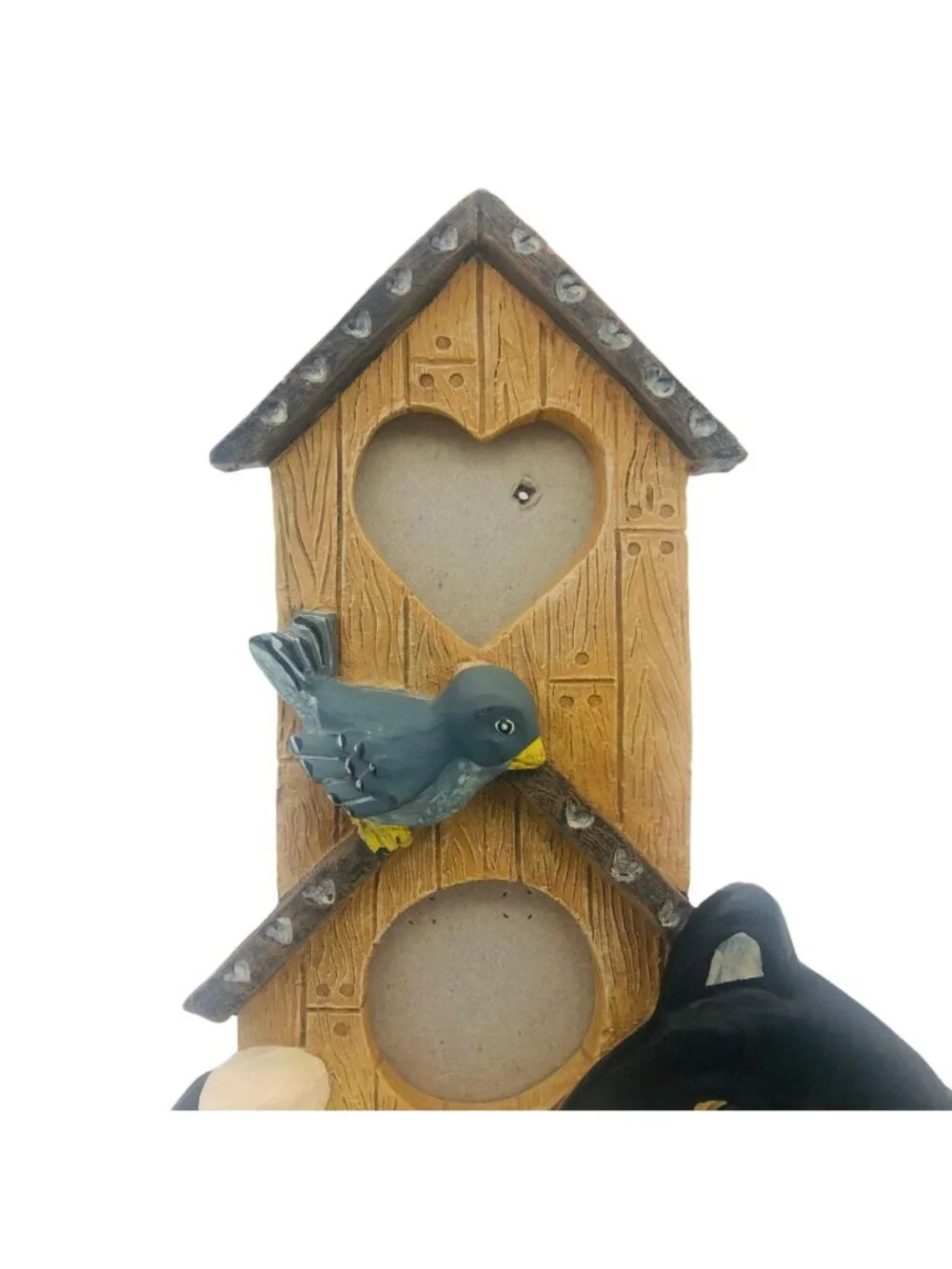 Vintage 90s FIGI No Bad Cats 3 Photo Frame Wall Hanging Bird House